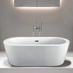 Marion Acrylic Double Ended Freestanding Tub - No Faucet Drillings 25 Marion Acrylic Double Ended Freestanding Tub - No Faucet Drillings -Bathroom Shop rma120 s mb