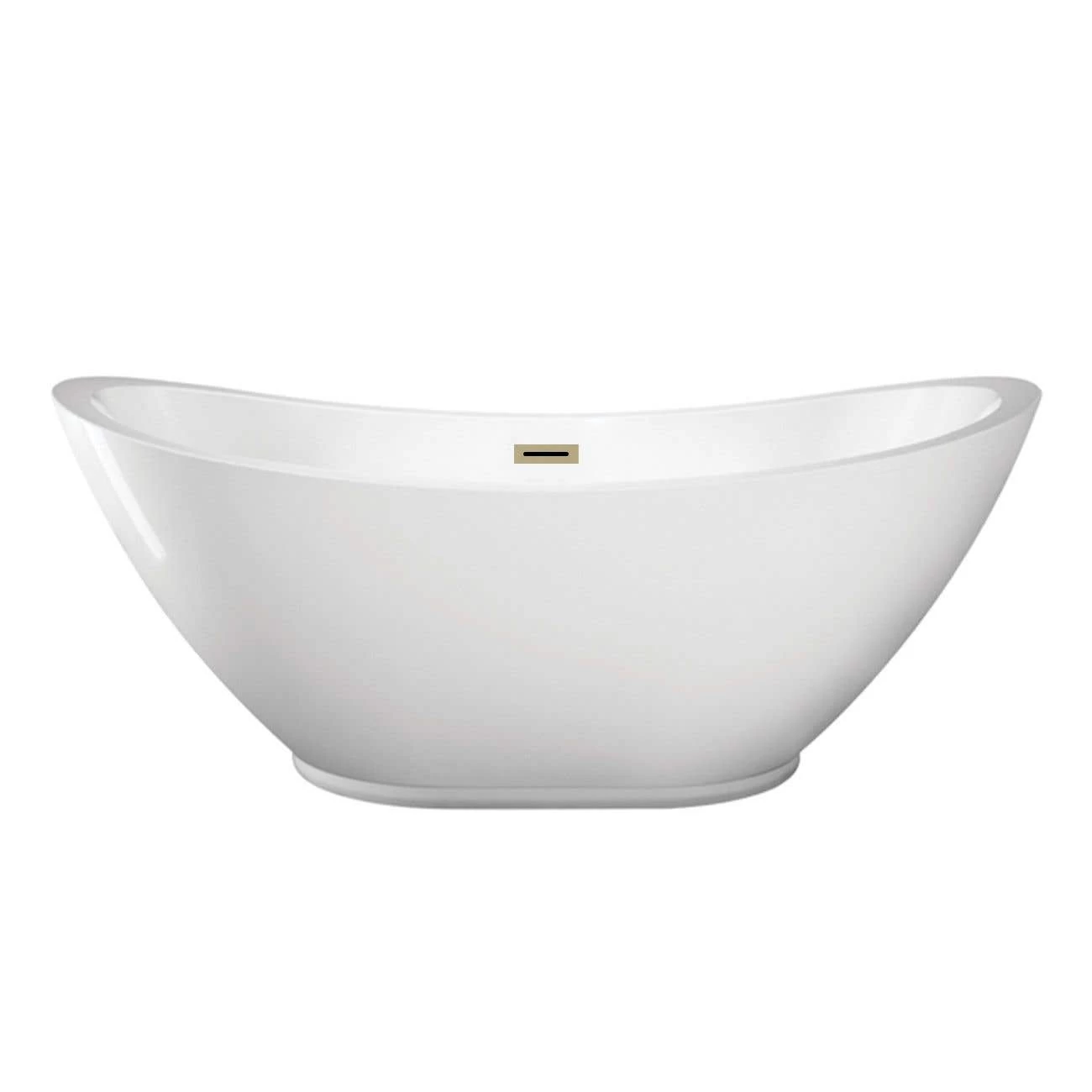 Parker 69 Inch Acrylic Double Ended Freestanding Tub - No Faucet Drillings 2 Parker 69 Inch Acrylic Double Ended Freestanding Tub - No Faucet Drillings - Image 2