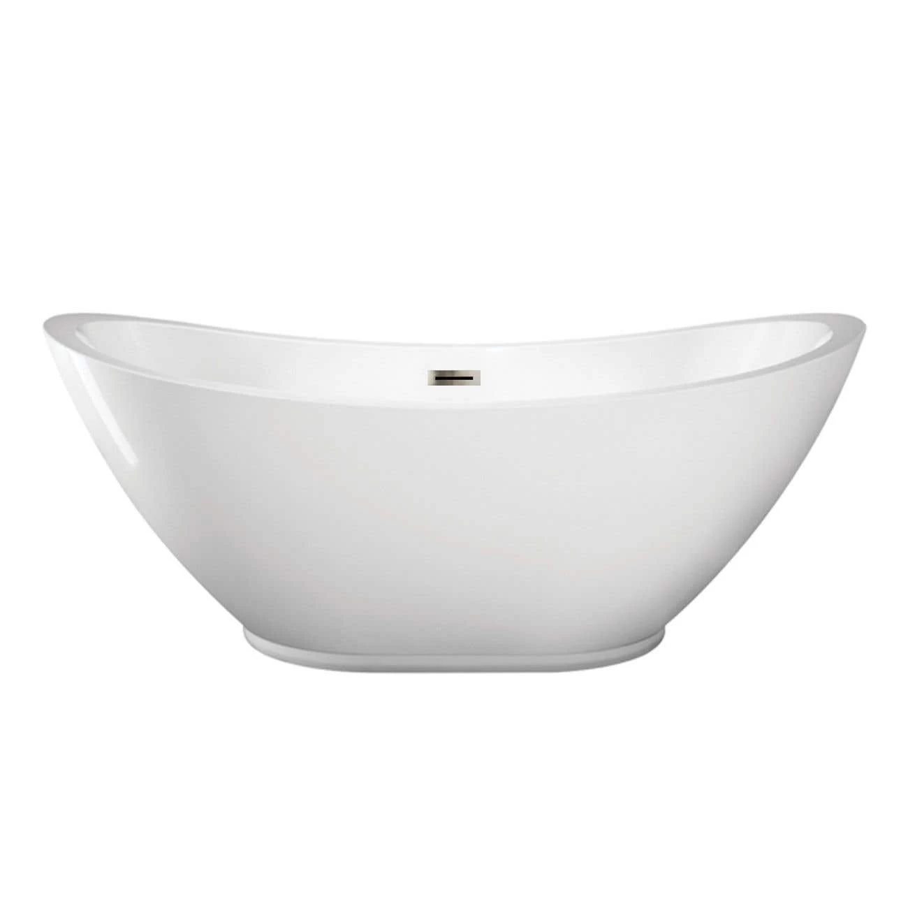 Parker 69 Inch Acrylic Double Ended Freestanding Tub - No Faucet Drillings 3 Parker 69 Inch Acrylic Double Ended Freestanding Tub - No Faucet Drillings - Image 3
