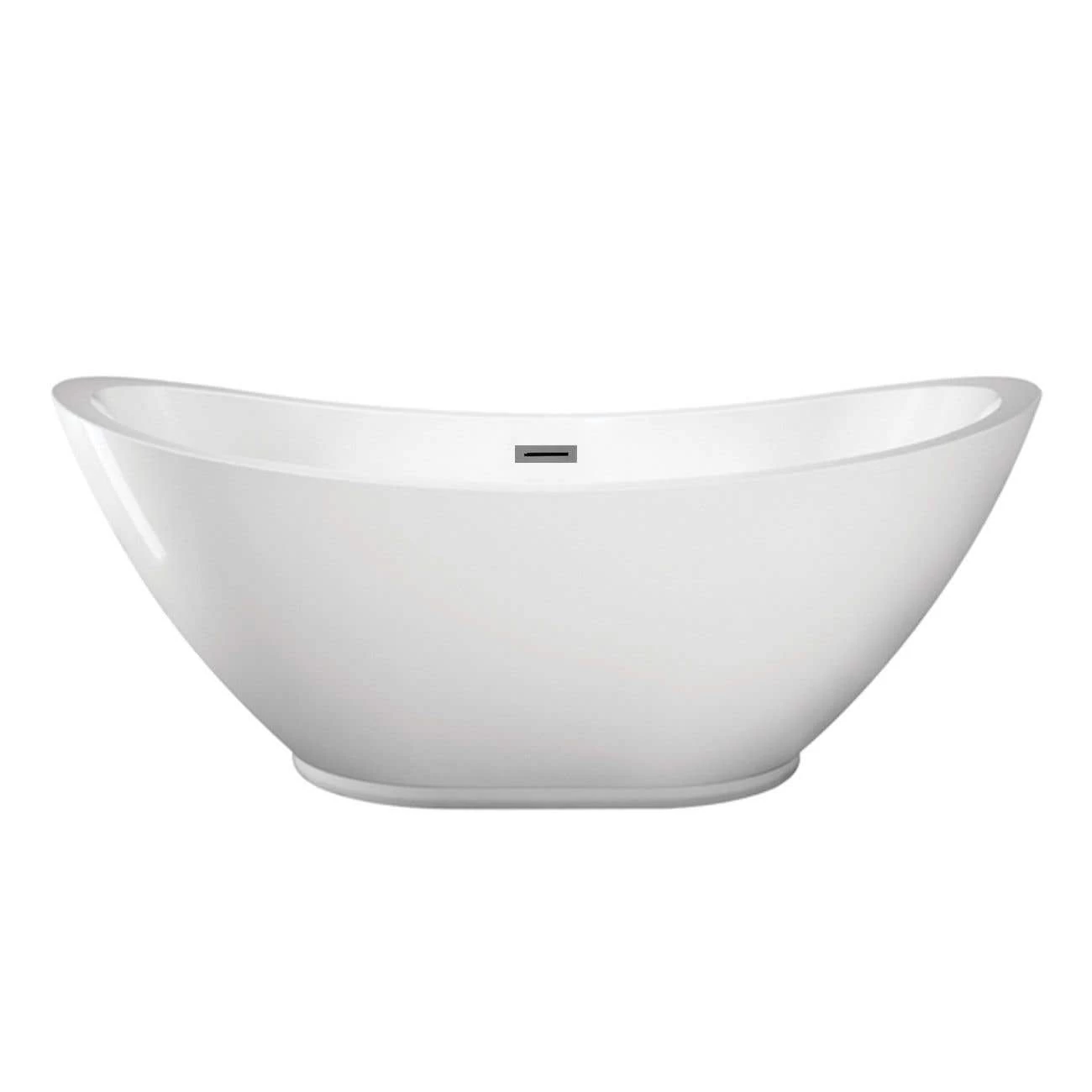 Parker 69 Inch Acrylic Double Ended Freestanding Tub - No Faucet Drillings 4 Parker 69 Inch Acrylic Double Ended Freestanding Tub - No Faucet Drillings - Image 4
