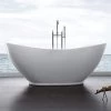 Parker 69 Inch Acrylic Double Ended Freestanding Tub - No Faucet Drillings