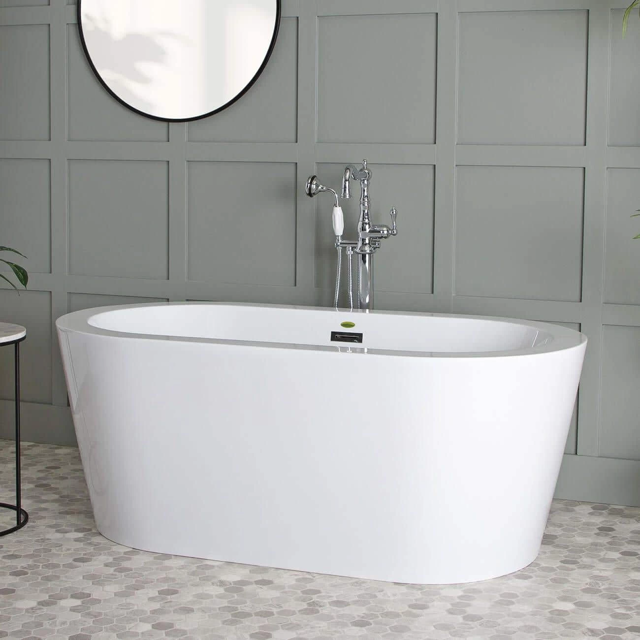 Marion Acrylic Double Ended Freestanding Tub - No Faucet Drillings 2 Marion Acrylic Double Ended Freestanding Tub - No Faucet Drillings - Image 2