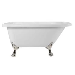 Stratford Acrylic Classic Clawfoot Tub - No Faucet Drillings - Lion Paw Feet -Bathroom Shop rma54rt0wlppn 1 4