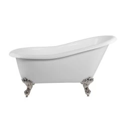 Aurora Acrylic Slipper Clawfoot Tub - No Faucet Drillings - Imperial Ball And Claw Feet 16 Aurora Acrylic Slipper Clawfoot Tub - No Faucet Drillings - Imperial Ball And Claw Feet -Bathroom Shop rma57sl0wsipn 1
