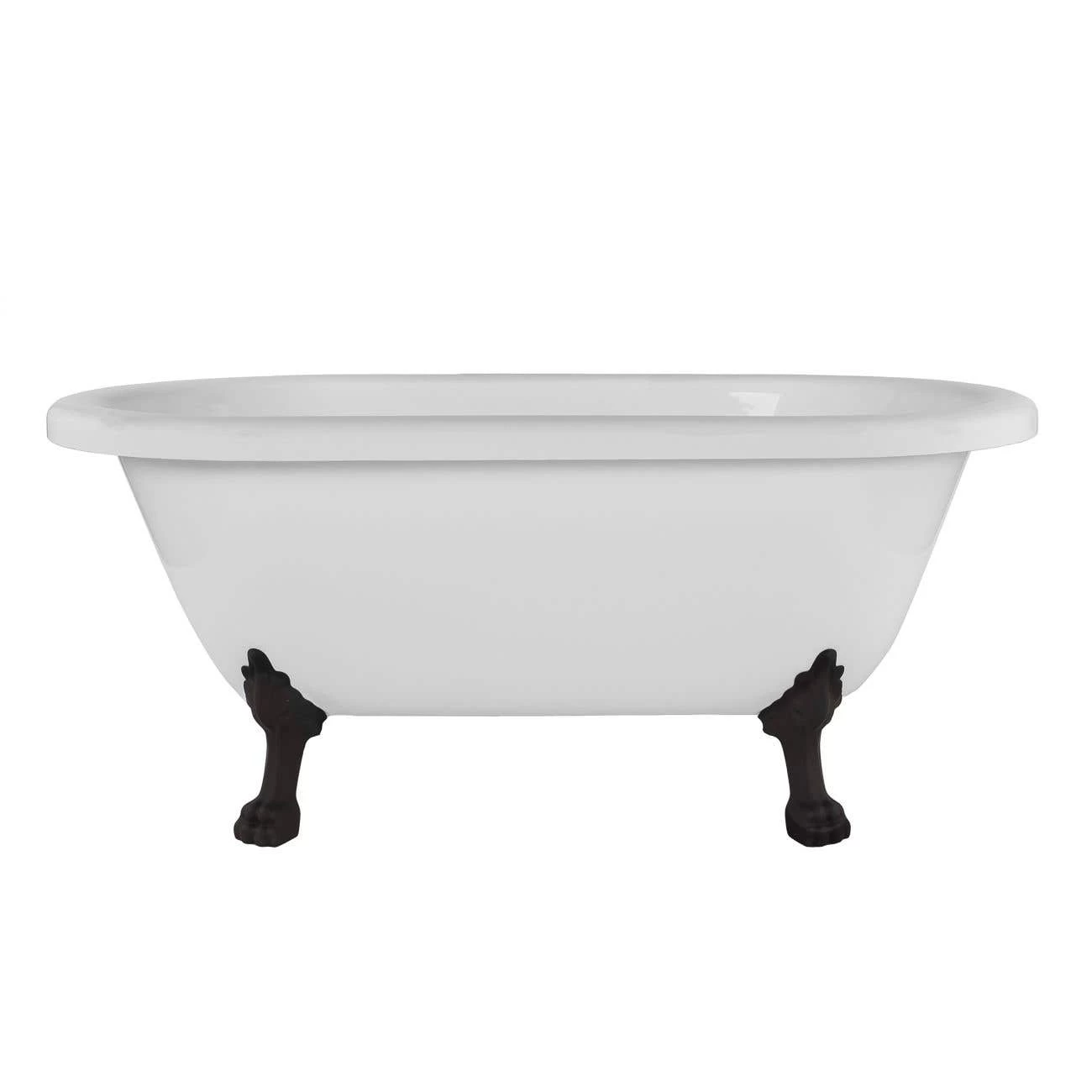 Juniper Acrylic Double Ended Clawfoot Tub - No Faucet Drillings - Lion Paw Feet 3 Juniper Acrylic Double Ended Clawfoot Tub - No Faucet Drillings - Lion Paw Feet - Image 3