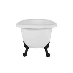 Juniper Acrylic Double Ended Clawfoot Tub - No Faucet Drillings - Lion Paw Feet 13 Juniper Acrylic Double Ended Clawfoot Tub - No Faucet Drillings - Lion Paw Feet -Bathroom Shop rma60de0wlporb side 3