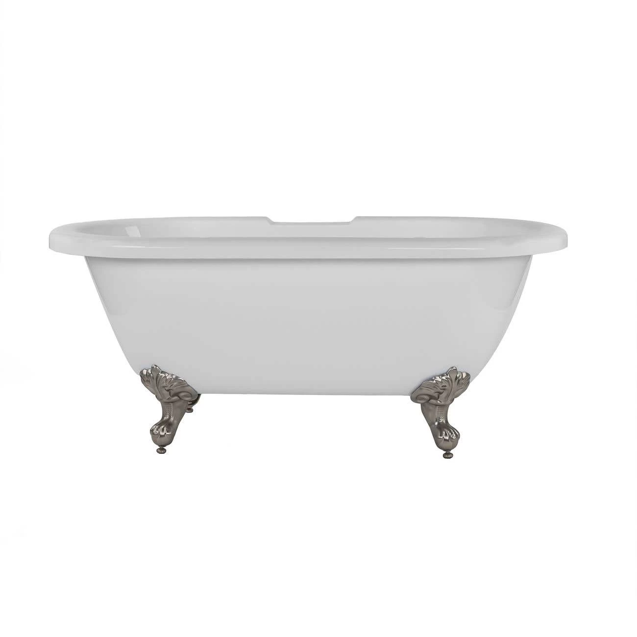 Windsor Acrylic Double Ended Clawfoot Tub - Rim Faucet Drillings - Ball & Claw Feet 7 Windsor Acrylic Double Ended Clawfoot Tub - Rim Faucet Drillings - Ball & Claw Feet - Image 7