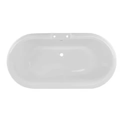 Windsor Acrylic Double Ended Clawfoot Tub Package - Rim Faucet Drillings 10 Windsor Acrylic Double Ended Clawfoot Tub Package - Rim Faucet Drillings -Bathroom Shop rma60de7wdiw 4 9