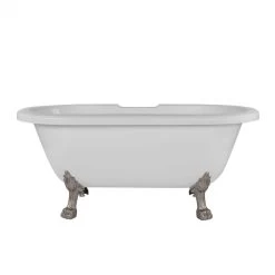 Juniper Acrylic Double Ended Clawfoot Tub - Rim Faucet Drillings - Lion Paw Feet 18 Juniper Acrylic Double Ended Clawfoot Tub - Rim Faucet Drillings - Lion Paw Feet -Bathroom Shop rma60de7wlpbn 2 2