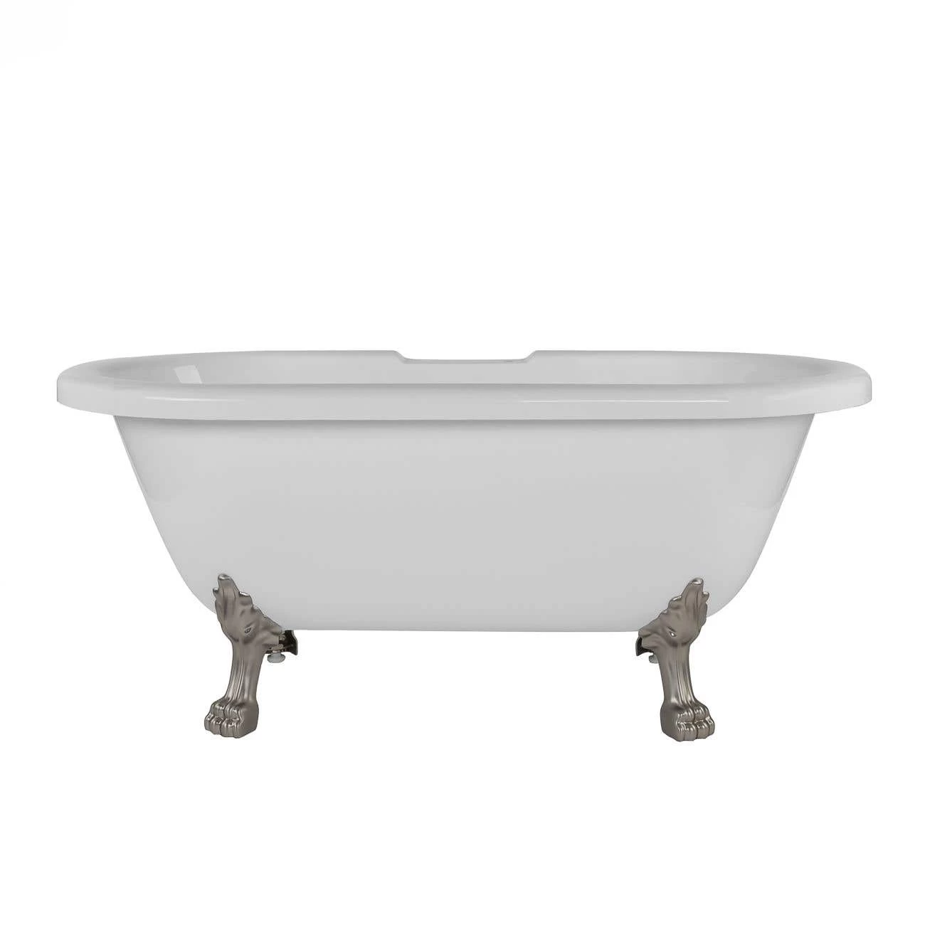 Juniper Acrylic Double Ended Clawfoot Tub - Rim Faucet Drillings - Lion Paw Feet 4 Juniper Acrylic Double Ended Clawfoot Tub - Rim Faucet Drillings - Lion Paw Feet - Image 4