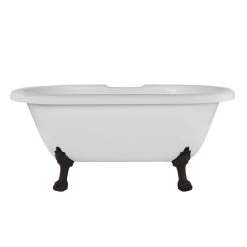 Juniper Acrylic Double Ended Clawfoot Tub - Rim Faucet Drillings - Lion Paw Feet 21 Juniper Acrylic Double Ended Clawfoot Tub - Rim Faucet Drillings - Lion Paw Feet -Bathroom Shop rma60de7wlporb front 2