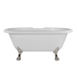 Juniper Acrylic Double Ended Clawfoot Tub - Rim Faucet Drillings - Lion Paw Feet 22 Juniper Acrylic Double Ended Clawfoot Tub - Rim Faucet Drillings - Lion Paw Feet -Bathroom Shop rma60de7wlppn front 2