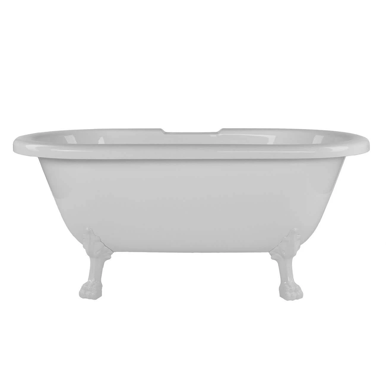 Juniper Acrylic Double Ended Clawfoot Tub - Rim Faucet Drillings - Lion Paw Feet 9 Juniper Acrylic Double Ended Clawfoot Tub - Rim Faucet Drillings - Lion Paw Feet - Image 9