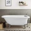 Savanna 60 Inch Acrylic Classic Clawfoot Tub - Wall Faucet Drillings