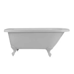 Savanna 60 Inch Acrylic Classic Clawfoot Tub - Wall Faucet Drillings -Bathroom Shop rma60rt3wrbw 2 1