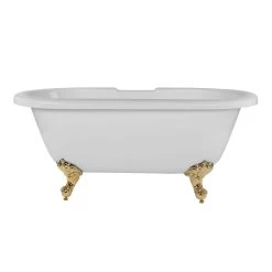 Windsor Acrylic Double Ended Clawfoot Tub - Rim Faucet Drillings - Ball & Claw Feet 17 Windsor Acrylic Double Ended Clawfoot Tub - Rim Faucet Drillings - Ball & Claw Feet -Bathroom Shop rma66de7wdis 2 2
