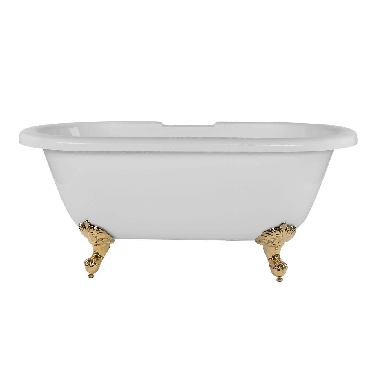 Windsor Acrylic Double Ended Clawfoot Tub - Rim Faucet Drillings - Ball & Claw Feet 5 Windsor Acrylic Double Ended Clawfoot Tub - Rim Faucet Drillings - Ball & Claw Feet - Image 5