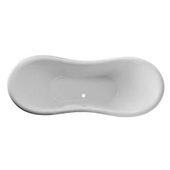 Victoria 70 Inch Acrylic Double Slipper Clawfoot Tub - No Faucet Drillings - Imperial Ball & Claw Feet 23 Victoria 70 Inch Acrylic Double Slipper Clawfoot Tub - No Faucet Drillings - Imperial Ball & Claw Feet -Bathroom Shop rma70ds0wlpc 4