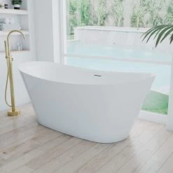 Hollis 67 Inch Freestanding Double Slipper Tub