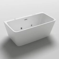 Iseo 59 Inch Double Ended Freestanding Hydro-Massage Tub 12 Iseo 59 Inch Double Ended Freestanding Hydro-Massage Tub -Bathroom Shop rmb iseo 59 angle 1