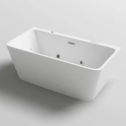 Iseo 59 Inch Double Ended Freestanding Hydro-Massage Tub 13 Iseo 59 Inch Double Ended Freestanding Hydro-Massage Tub -Bathroom Shop rmb iseo 59 angle 2