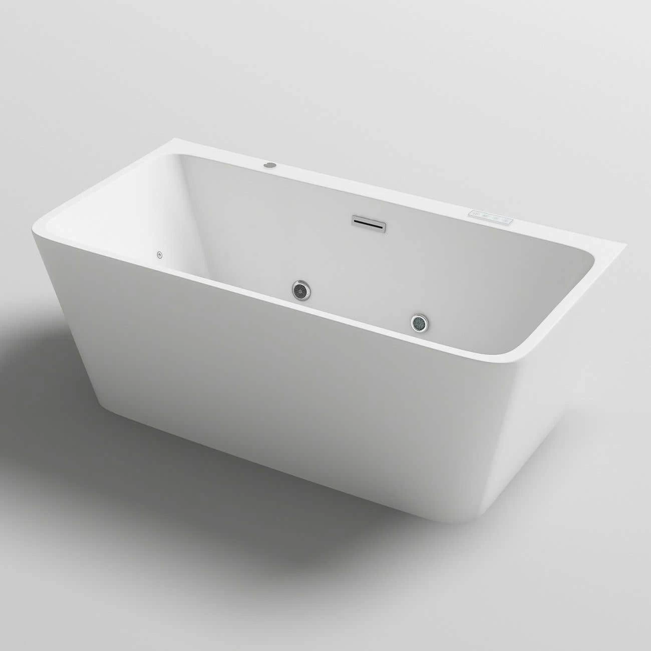 Iseo 59 Inch Double Ended Freestanding Hydro-Massage Tub 4 Iseo 59 Inch Double Ended Freestanding Hydro-Massage Tub - Image 4