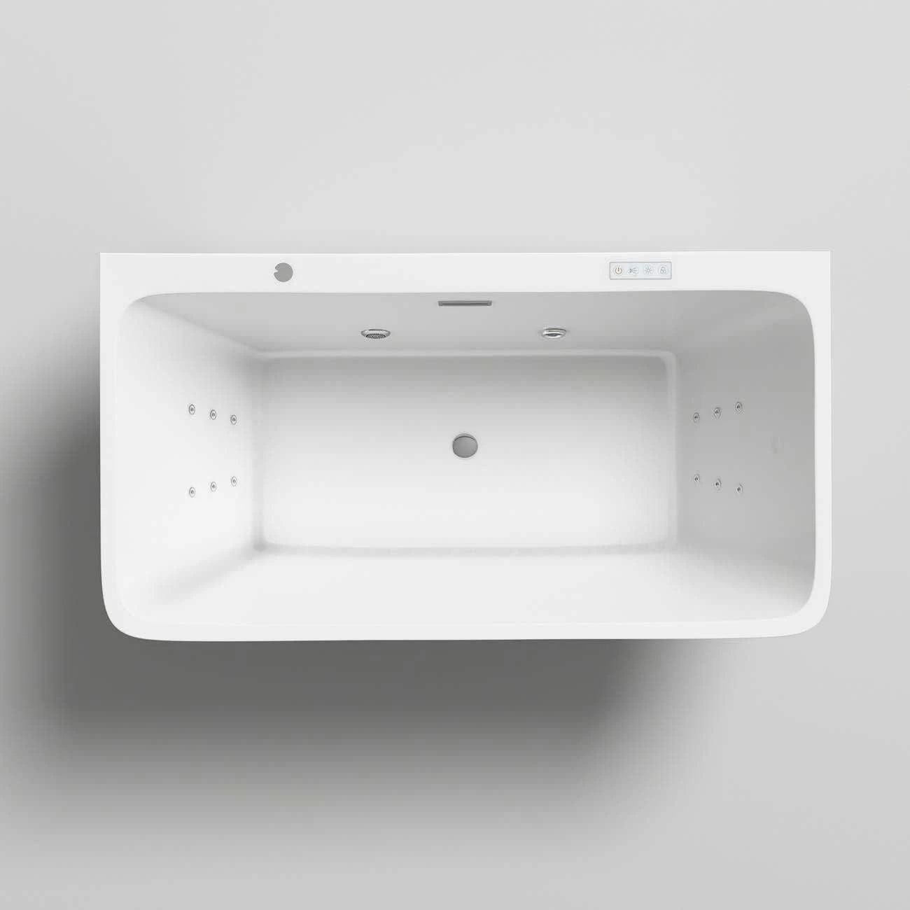 Iseo 59 Inch Double Ended Freestanding Hydro-Massage Tub 10 Iseo 59 Inch Double Ended Freestanding Hydro-Massage Tub - Image 10