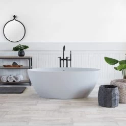 Costera Resin Double Ended Matte Tub -Bathroom Shop rmbb2 pa life2 1