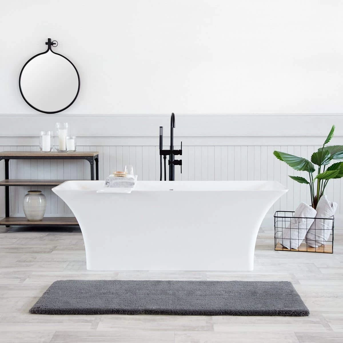 Savoy 66 Inch Resin Double Ended Matte Tub 2 Savoy 66 Inch Resin Double Ended Matte Tub - Image 2