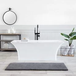 Savoy 66 Inch Resin Double Ended Matte Tub 16 Savoy 66 Inch Resin Double Ended Matte Tub -Bathroom Shop rmbb6 mw life 1