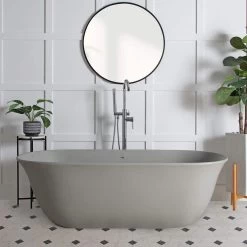 Leontine 63 Inch Resin Double Ended Tub