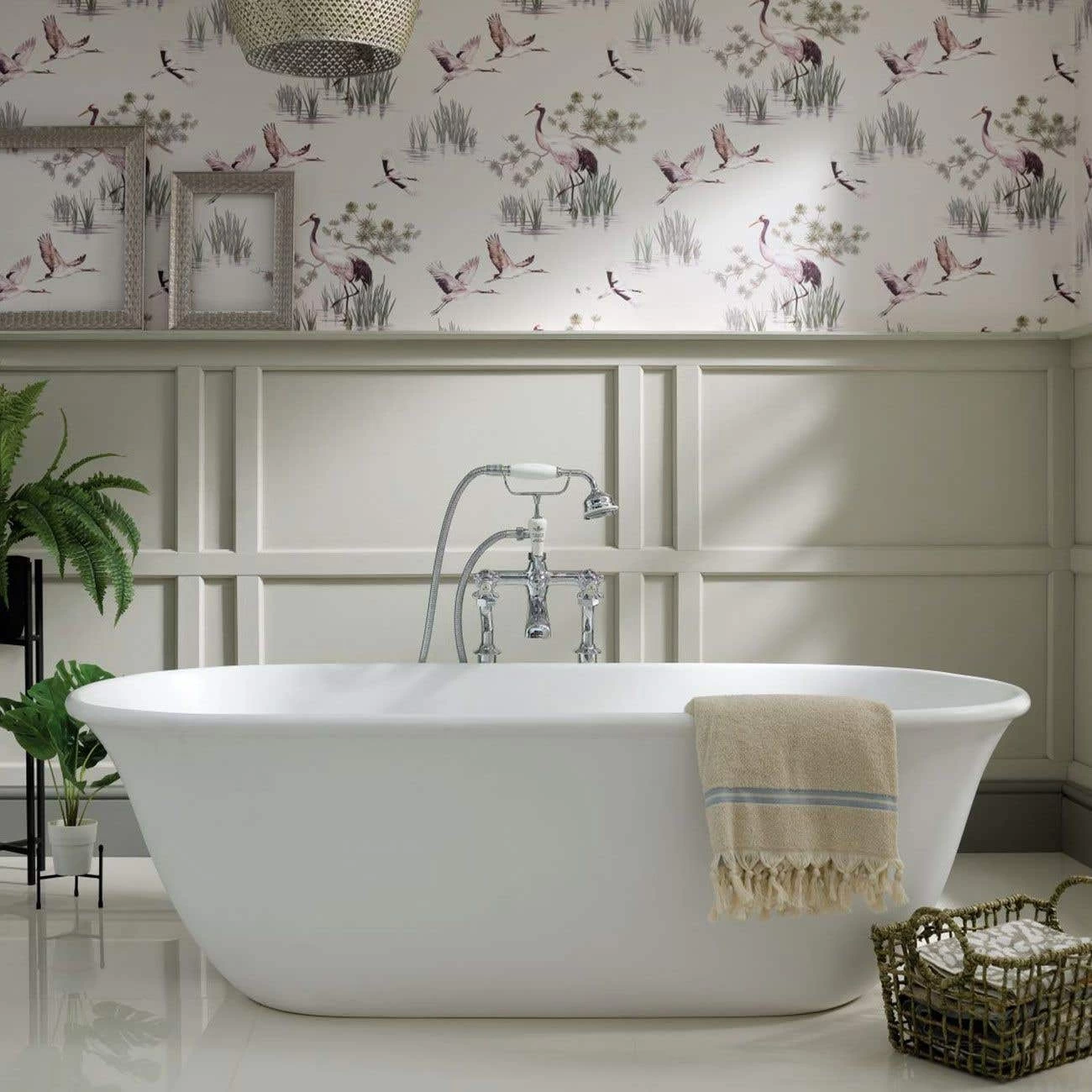 Leontine 63 Inch Resin Double Ended Tub 3 Leontine 63 Inch Resin Double Ended Tub - Image 3