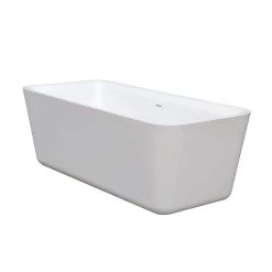 Emily Acrylic Double Ended Freestanding Tub - No Faucet Drillings -Bathroom Shop rmbp emily angle