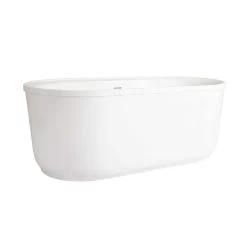Stewart Acrylic Double Ended Freestanding Tub Package -Bathroom Shop rmbp103 60 co side