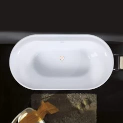 Stewart Acrylic Double Ended Freestanding Tub 23 Stewart Acrylic Double Ended Freestanding Tub -Bathroom Shop rmbp103 60 rg life top