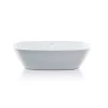 67 Inch Acrylic Double Ended Freestanding Tub - No Faucet Drillings