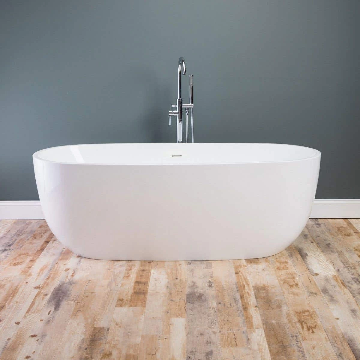 Zoey Acrylic Double Ended Freestanding Tub - No Faucet Drillings 2 Zoey Acrylic Double Ended Freestanding Tub - No Faucet Drillings - Image 2