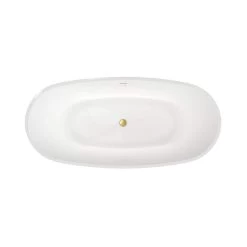 Zoey Acrylic Double Ended Freestanding Tub - No Faucet Drillings 9 Zoey Acrylic Double Ended Freestanding Tub - No Faucet Drillings -Bathroom Shop rmbp24 tub brushed brass shot03 q47tjcrwczjbsxjg