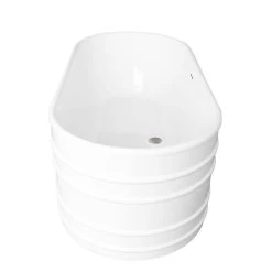 Preston Acrylic Double Ended Trough Freestanding Tub -Bathroom Shop rmbp77 67 bn side