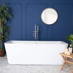 Emily Acrylic Double Ended Freestanding Tub - No Faucet Drillings