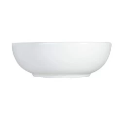 Minimalist Collection Ceramic Round Vessel Bathroom Sink -Bathroom Shop rmc 118 wh wh front