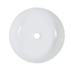 Minimalist Collection Ceramic Round Vessel Bathroom Sink -Bathroom Shop rmc 118 wh wh top