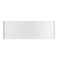 Minimalist Collection Large Ceramic Rectangular Vessel Bathroom Sink -Bathroom Shop rmc 632 wh wh side