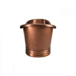 Duncan 66 Inch Copper Freestanding Double Slipper Bathtub - Medium Copper -Bathroom Shop rmc1 m side