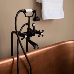 Isabel 72 Inch Copper Freestanding Double Ended Bathtub - Medium Copper -Bathroom Shop rmc15 m zoom 1