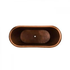 Harlow 71 Inch Copper Freestanding Double Slipper Bathtub - Medium Copper 15 Harlow 71 Inch Copper Freestanding Double Slipper Bathtub - Medium Copper -Bathroom Shop rmc2 m top
