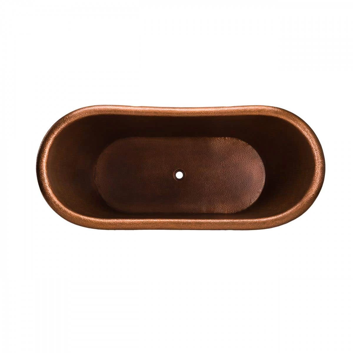 Abbott 66 Inch Copper Freestanding Double Slipper Bathtub - Medium Copper 9 Abbott 66 Inch Copper Freestanding Double Slipper Bathtub - Medium Copper - Image 9