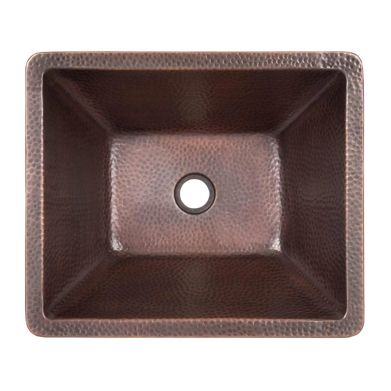 Skirted Semi-Recessed Hammered Copper Sink 3 Skirted Semi-Recessed Hammered Copper Sink - Image 3