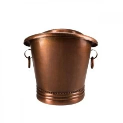 Hadley 71 Inch Copper Freestanding Double Slipper Bathtub - Medium Copper -Bathroom Shop rmc4 m side