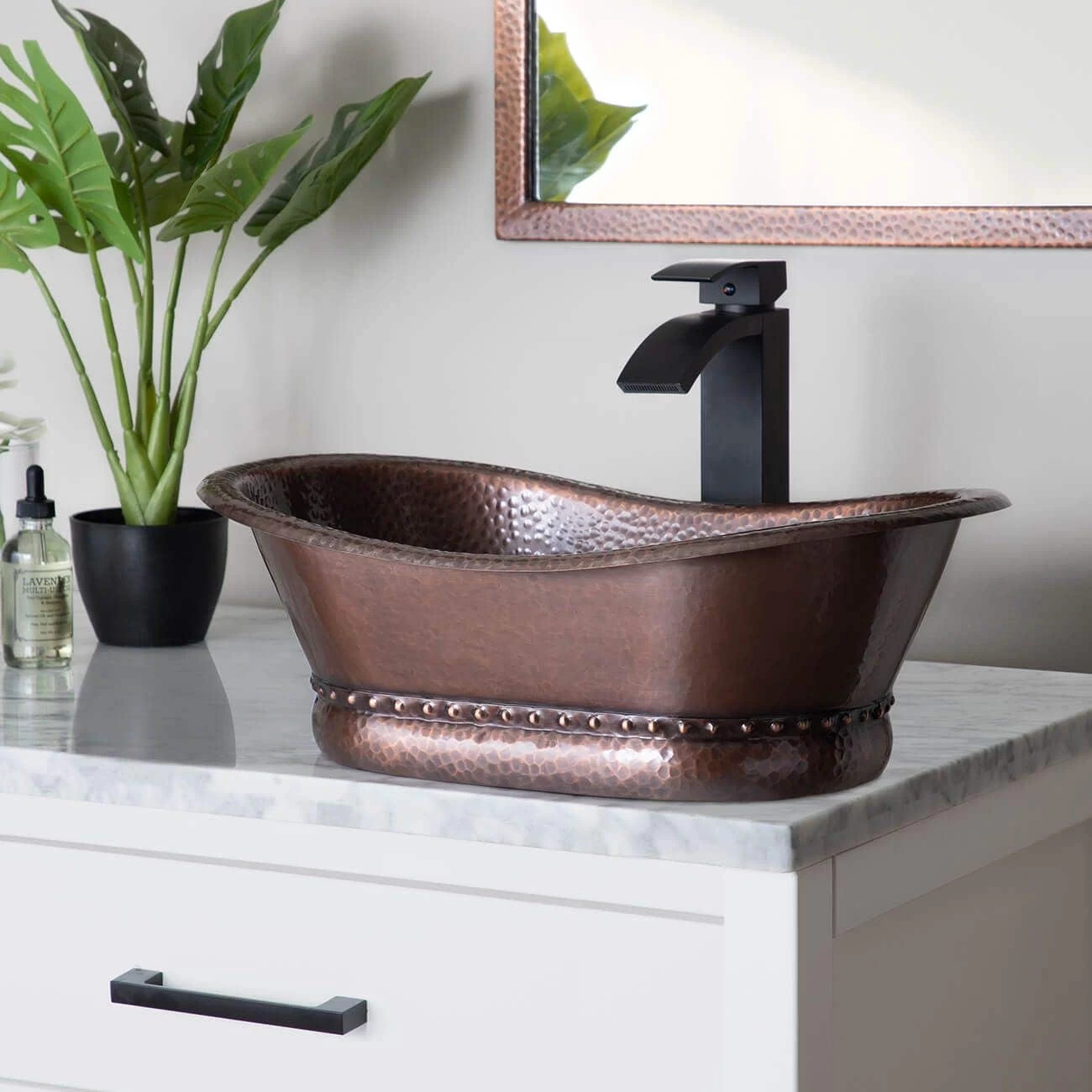 Hammered Copper Oval Bath Tub Vessel Sink 1 Hammered Copper Oval Bath Tub Vessel Sink